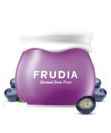 WELCOS FRUDIA Blueberry Hydrating Intensive Cream Mini | Deep Hydration Vegan Facial Moisturizer w/Blueberry Extract Vegan Panthenol WS BS Care EX Korean Skin Care Moisturizer Face Cream 0.33 fl oz