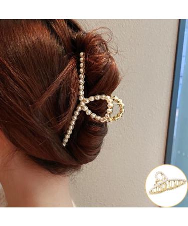 SDFF 3-Piece Metal Gold Claw Clips - Strong Hair Grippers for Women & Girls with Thick Hair | Stylish & Slippery Hairpins - Buy Online on GoSupps.com