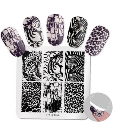 Nail Stamping Plate - Fashion Animal Pattern Leopard Stamp Template | Nail Art Tool for Stunning Designs - Buy Online on GoSupps.com