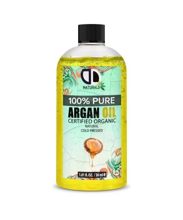 100% Pure and Natural Moroccan Argan Oil for Face & Body, Rich in Vitamin E for Healthy Skin, Hair & Nails, Paraben & SLS Free, Vegan, Cruelty Free