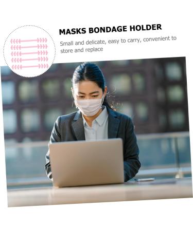 FOMIYES 20 STK Masking Hooks | Hand Protection Silicone Bands & Comfort Mask Ear Relaxers - Children's Face Mask Adaptation | Pink 19.5x2.5cm - Buy Online on GoSupps.com
