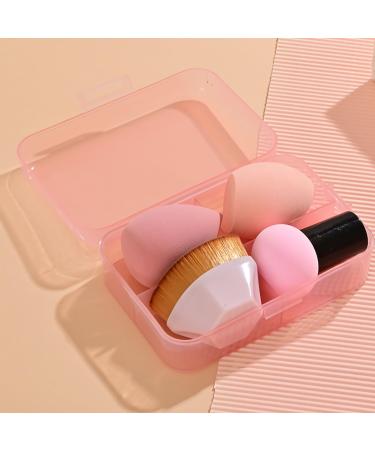 Makeup Brushes Set Professional Makeup Brush Set - For Eye and Face Cosmetic - makeup sponge set - Foundation Powder Blush Concealer Contour Brushes - Soft & Elastic Makeup Sponge A Strawberry powder
