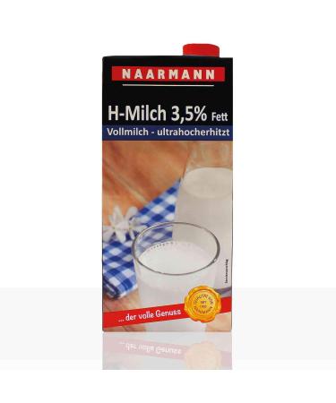 Naarmann UHT milk 3.5 percent screw cap 12 pack (12 x 1 l) whole milk