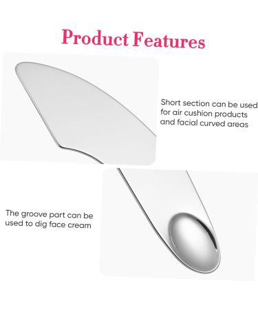 CRILSTYLEO Makeup Mixer Scraper Makeup Mixing Tools Makeup Spatula Cosmetics Makeup Plate Mixer Stainless Steel - Buy Online on GoSupps.com