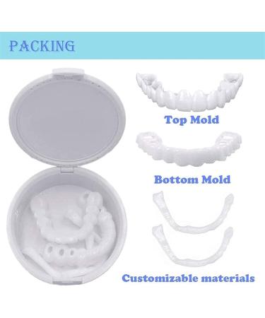 MXRFactory Protes Natural Toon Tones - Reusable Temporary Teeth for Men & Women | 2 Pairs to Cover Missing Teeth - Buy Online on GoSupps.com