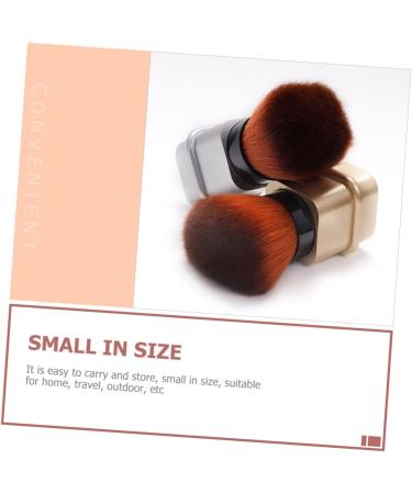 Ipetboom Nail Dust Brush Nail Powder Brush Blush Brush Retractable Puff Makeup Brush Nail Dust Remover Brush Nail Brush Abs Electroplating Brush Handle Multipurpose Travel 8.2x3.3cm Silver - Buy Online on GoSupps.com