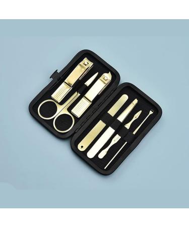 Nail Clippers Set Manicure and Nail Clippers Set with Built in Nail File Personal Care and Home Use 7 Pieces Black - Buy Online on GoSupps.com