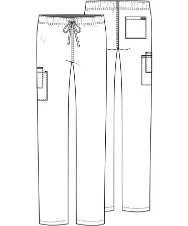 Cherokee Men & Women Scrubs Pant Workwear - Navy, XX-Small Short: Straight Leg Drawstring WW030 - Buy Online on GoSupps.com
