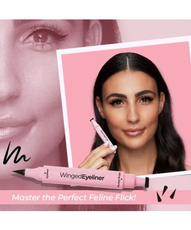 MCoBeauty Winged Eyeliner Stamp And Liquid Liner Duo - Black - 0.1 oz - Buy Online on GoSupps.com