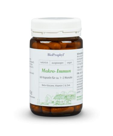 Bioprophyl macro -immune - 500 mg beta glucan YESTIMUN with vitamin C and zinc to support the immune system - 60 capsules for 1-2 months