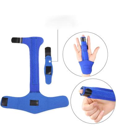Adjustable Finger Splint Support Brace - Nylon & Aluminum Finger Corrector for Injury Recovery - Buy Online on GoSupps.com