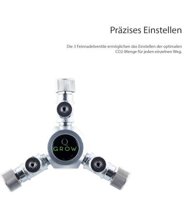 Q-Grow CO2 Splitter Distributor 3-Way | Efficient CO2 Distribution for Hydroponics - Buy Online on GoSupps.com