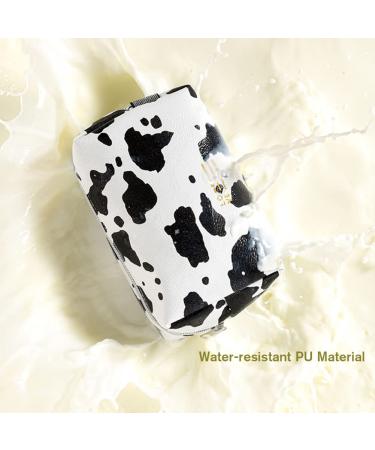 Portable Cows Makeup Bag - Travel Cosmetic Organizer for Women/Girls | Waterproof Toiletry Storage Pouch - White - Buy Online on GoSupps.com