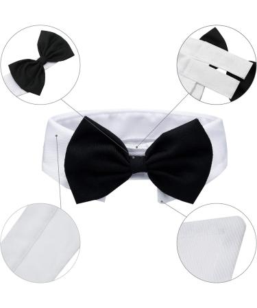 Adjustable Pet Bow Tie & Cute Sunglasses Set for Cats and Dogs - Black White - Buy Online on GoSupps.com