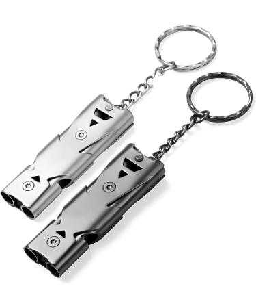 Usysgt emergency calls 2 pieces of loud safety pipe with key rings signal pipe for emergencies dog walks Safety Training Kinder Outdoor Camping kayaking - Buy Online on GoSupps.com
