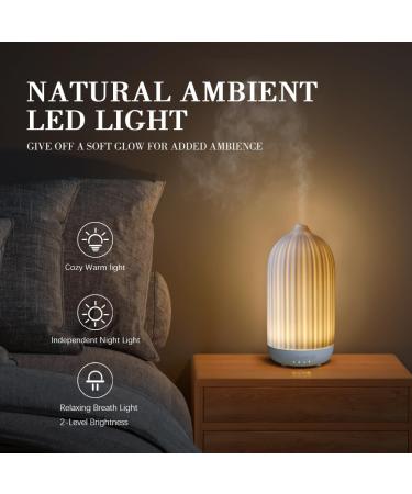 Buy Essential Oil Diffuser for Large Rooms - 100ML Aromatherapy Ceramic Diffuser with Timers Night Lights & Auto Off - Home & Office Humidifier - Buy Online on GoSupps.com