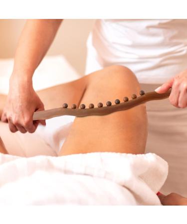 2 x Lymphatic Drainage Massager & Wood Therapy Tools - Cellulite Remover & Pain Relief for Body Shaping - Buy Online on GoSupps.com