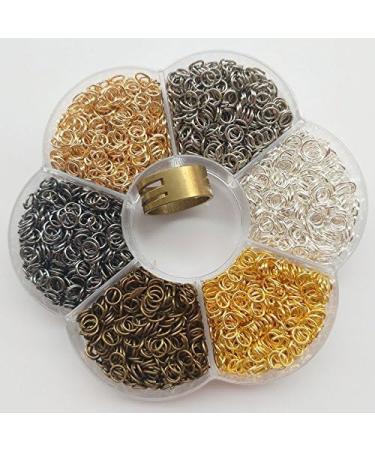 Chenkou Craft 3000pcs Small Open Jump Rings Kit - 6 Colors for Jewelry Making with Jump Ring Tool and Storage Box - 5mm - Buy Online on GoSupps.com