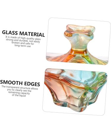 POPETPOP 1pc Nail Art Crystal Cup Nail Care Tools Nail Brush Dip Cup Nail Art Dappen Dish Nail Dappen Dish with Lid Powder Dappen Dish Bowl Nail Art Equipment Nail Cup Acrylic 9.1x9cm Assorted Color - Buy Online on GoSupps.com