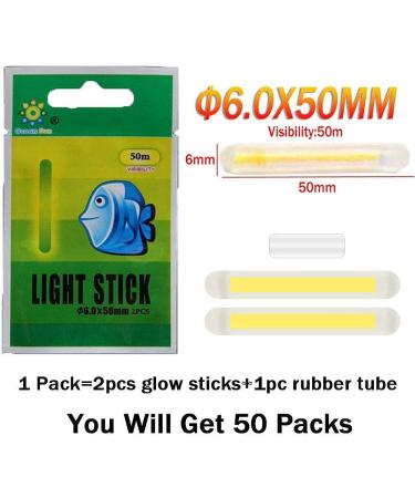 Qualy Fishing Glow Sticks for Bobbers - Bobber Light Alarm Kit - Mini Glow Sticks for Fishing Bulk - 1.5 to 3 inch Packs - 100 Pcs - Buy Online on GoSupps.com
