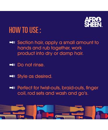 Afro Sheen Crown Defining Curl Cream with Shea Butter & Coconut Oil | 12 Oz Pack - Buy Online on GoSupps.com