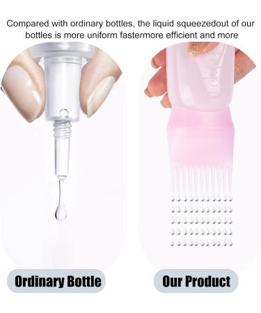 4 Pack Hair Oil Applicator Bottles - Reusable Hair Dye & Root Applicator - 160ml Hair Oil Application Tool - Buy Online on GoSupps.com