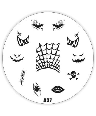 Halloween Stamping Stencil A37 - Pumpkin Dracula Skull Bat Spider etc.