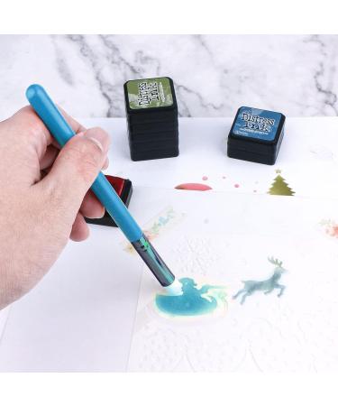 Yoseng Mini Ink Blending Brushes for Card Making - Set of 18 Brushes in 3 Models & 6 Colors - Small Art Blending Tool for Intricate Details - Buy Online on GoSupps.com