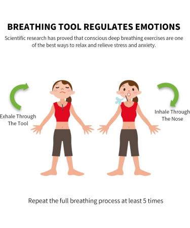 Anxiety Necklace Relieve Stress and Anxiety Breathing Necklace for Women Men Anxiety Relief Items for Stress Relief Clam Down Breathing Exercises Rose Gold+silver - Buy Online on GoSupps.com