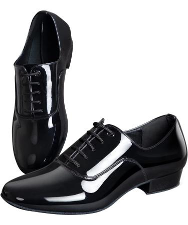ARCLIBER Men's Ballroom Dance Shoes - PU Leather Tango Salsa Latin Sole, Black, Size 13 - Buy Online on GoSupps.com