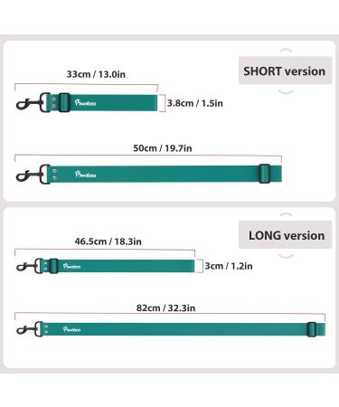 Pawaboo Dog Seat Belt - Adjustable Universal Car Buckle for Dogs - 32 Dark Green Woven Nylon Belt - Buy Online on GoSupps.com