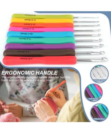 Katech 85-Piece Crochet Hooks Set with Storage Case - Ergonomic Knitting Needles Kit for DIY Hand Knitting - Blue - Buy Online on GoSupps.com
