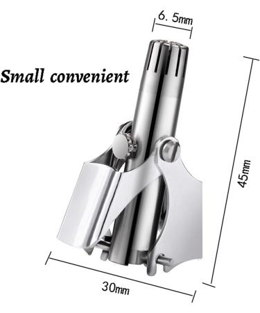 Buy TEMKIN Stainless Steel Nose Hair Trimmer for Men Portable & Washable Manual Nose & Ear Hair Shaver - Buy Online on GoSupps.com