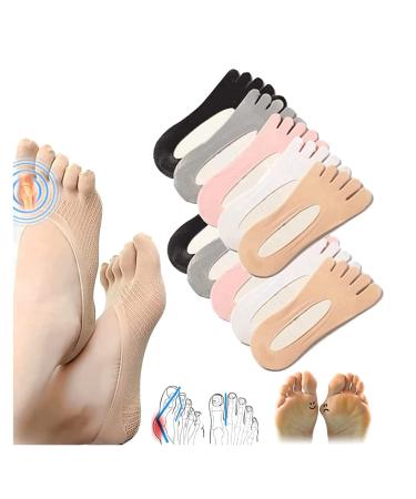 Sock Align Toe Socks for Bunion Projoint Antibunions Health Sock Sofeet Bunion Socks Bunion Relief Socks Split Toe Orthopedic Compression Bunions Socks (10pairs) (Color : 10pairs)