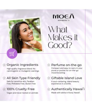 MOEA- Hawaiian Perfume Oil Roller - P kake Lei - Dreams of Hawaiian Jasmine/Gardenia/Tuberose - White Exotic Flowers- On-the-go- Natural- Made in Hawaii - Gifts for Her- 9.5 ml P kake Lei (Jasmine) + White Tropicals - Buy Online on GoSupps.com