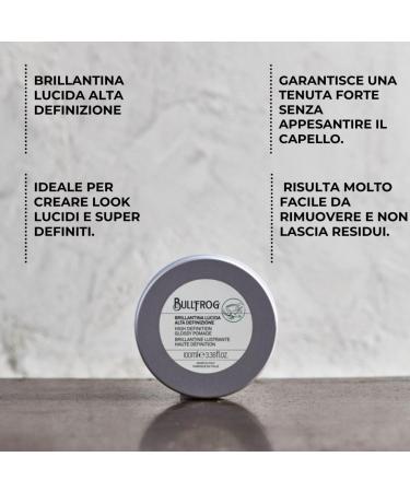 Buy BULLFROG High Definition Glossy Pomade 100 ml - Premium Hair Styling Gel for All Hair Types International Shipping Available - Buy Online on GoSupps.com