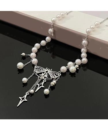 Shop Stylish Faux Pearl Butterfly Pendant Necklace - Adjustable Fashion Jewelry for Women | OralGos - International Shipping Available - Buy Online on GoSupps.com