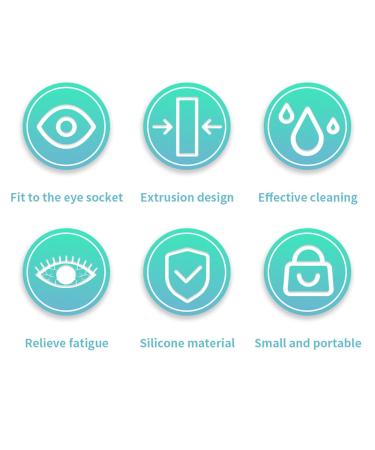 Ristyur Pink Eye Flushing Cup | Portable Silicone Eye Rinse Cup for All Ages | Soft Eye Cleaning Bowl - Buy Online on GoSupps.com