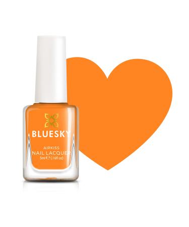 Bluesky Kids Nail Varnish - Kapow Orange. A gentle non-toxic water-based odorless nail polish for children 5 ml