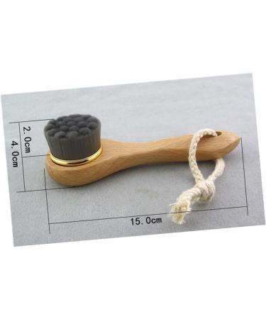 Beatifufu Facial Cleansing Brush Exfoliating Facial Brush Beech Cat Ear Hair Clips for Girls Wood Handle Body Brush Face Cleaner Brush Skin Cleaning Brush Soft Fur Cleasing Milk Wooden - Buy Online on GoSupps.com