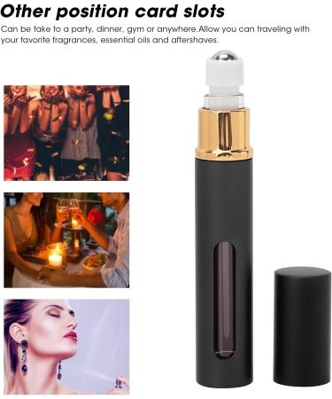 Empty Roll On Bottle Alumite Bottle Shell Empty Perfume Bottle Visible for Gym for Party(black) - Buy Online on GoSupps.com