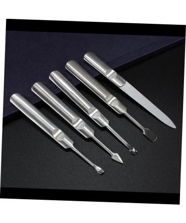 POPETPOP Cuticle Pusher removal fork dead skin fork manicure tools dead skin remover cuticle trimmer Stainless steel pusher Nail Tools medium As Shown - Buy Online on GoSupps.com