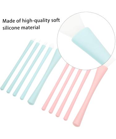 Didiseaon 2 Sets Silicone Makeup Brush Lip Applicators Eyeliner Applicator Eye Shadow Lip Liner Brush Silicone Facial Mask Brush Skincare Brush for Mud Concealer Lips Silica Gel Lip Brush - Buy Online on GoSupps.com