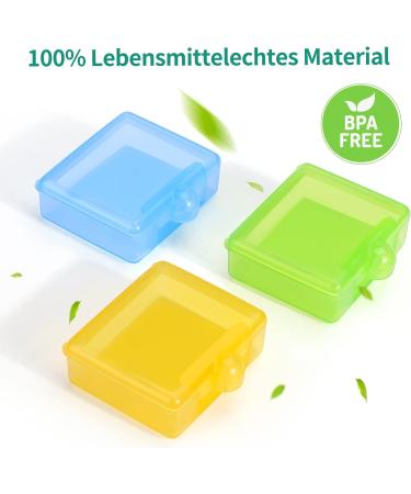 OPRET 3-Piece Portable Tablet Box - Small Pill Organizer for Vitamins Fish Oil & Tablets - Travel Friendly (Yellow Green Blue) - Buy Online on GoSupps.com