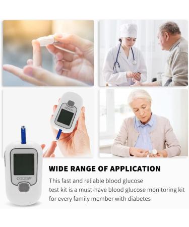 Blood Glucose Monitor G-666B Testing Kit with 100 Test Strips and Lancets - Portable Smart Blood Sugar Test Kit for Home Use - Buy Online on GoSupps.com