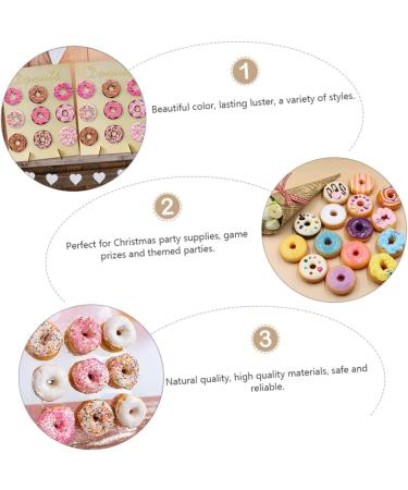 Uonlytech 20 Pcs Donut Decoration Blush Decor Bling Decor Lovely Ornament Child Accessories Earth Tones - Buy Online on GoSupps.com