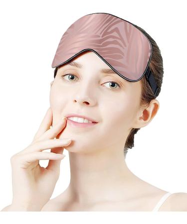 Shop Rose Gold Zebra Skin Sleep Mask | Adjustable Eye Shades for Women | Comfortable & Stylish Sleeping Cover - Buy Online on GoSupps.com
