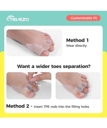 Toe Spacers & Bunion Corrector for Kids | Hammer Toe Straightener & Corn Callus Removers | Overlapping Toes Separators | Best Bunion Relief | Small Size (1 Pair - Buy Online on GoSupps.com