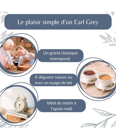 Th Noir Earl Grey Bio - Th Vegan en Vrac 100% Naturel Sans OGM - Agriculture Biologique - Conditionn en France - Sachet 200 gr (100 Tasses) 200gr (100 tasses) - Buy Online on GoSupps.com