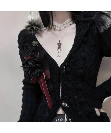 Shop Oralgos Skull Trailer - Gothic Light Skeletal Necklace & Keybone Chain | Perfect Halloween Gifts | Size L Metal Jewelry - Buy Online on GoSupps.com